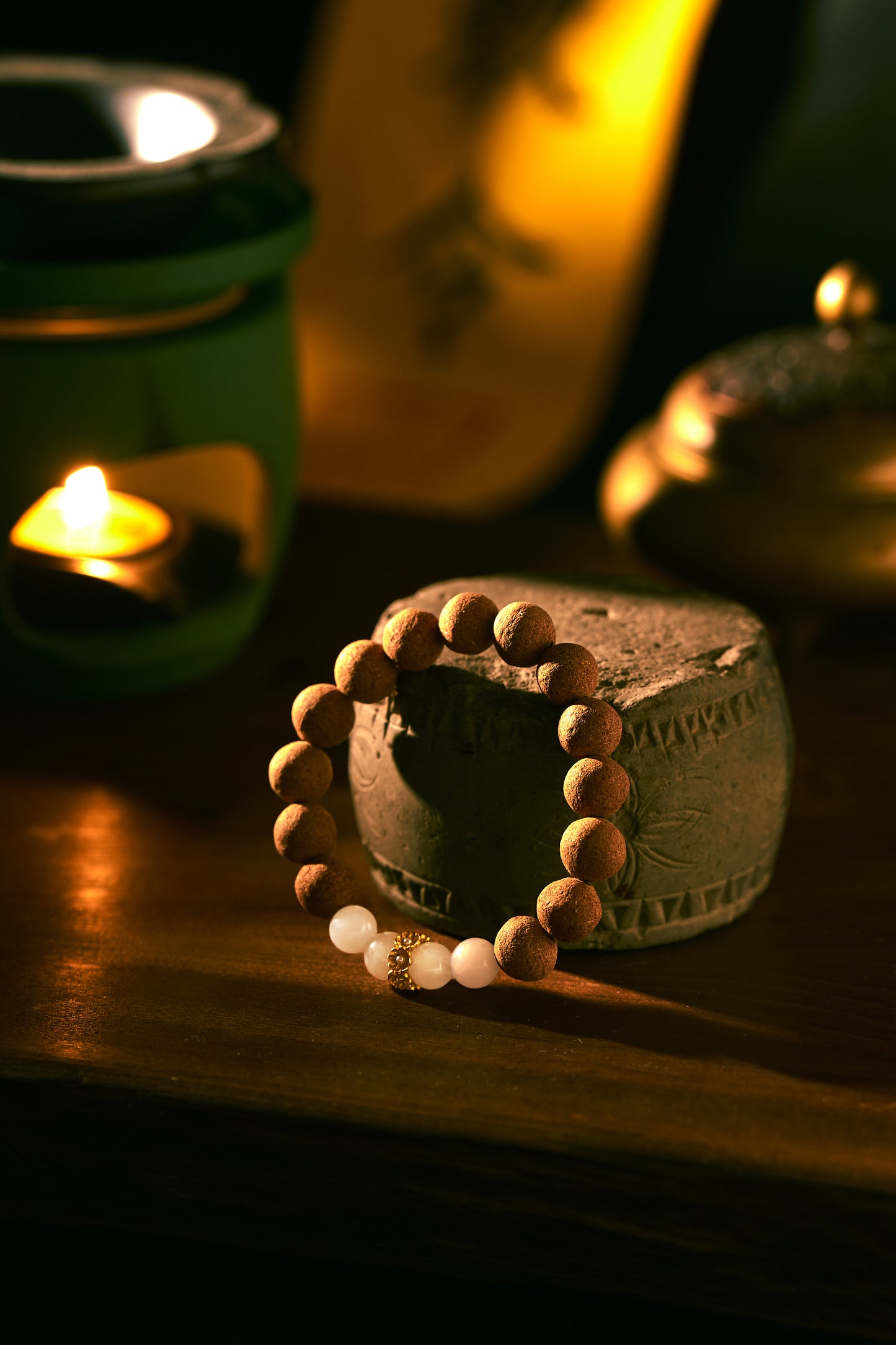 Golden Breeze & Jade Dew Bracelet