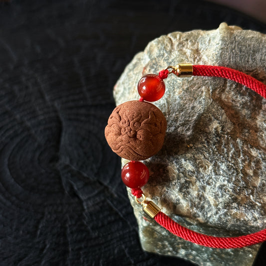 Red Rope Auspicious Blessing Pixiu Agate Chain